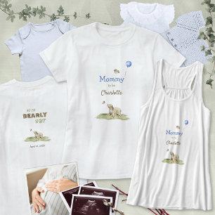 Camiseta Dulce Mamá a Punto de Ser Oso Apenas Espera Globo 