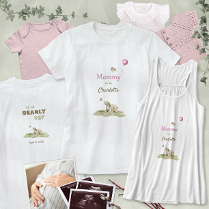 Camiseta Dulce Mamá a Punto de Ser Oso Apenas Espera Globo