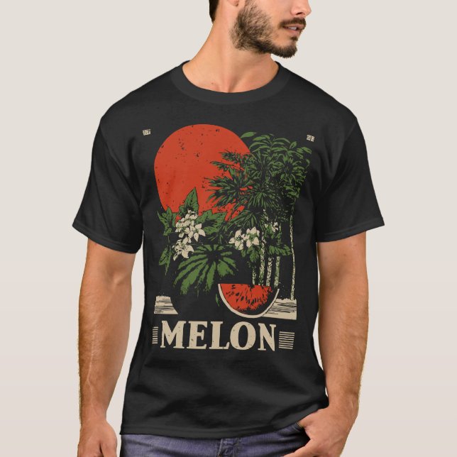 Camiseta Dulce Melón Verano Fruta Vintage Diseño (Anverso)