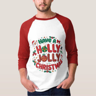 Camiseta Dulce Navidad Alegre Dibujo Animado de Navidad