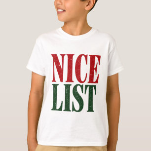 Camiseta Dulce Navidad Lista Buena Querido Santa