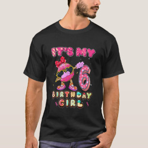 Camiseta Dulce niño Donut Dabbing es mi sexto cumpleaños 6 