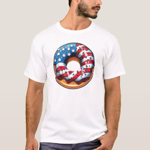 Camiseta Dulce norteamericano de Donut - comida de Estados 