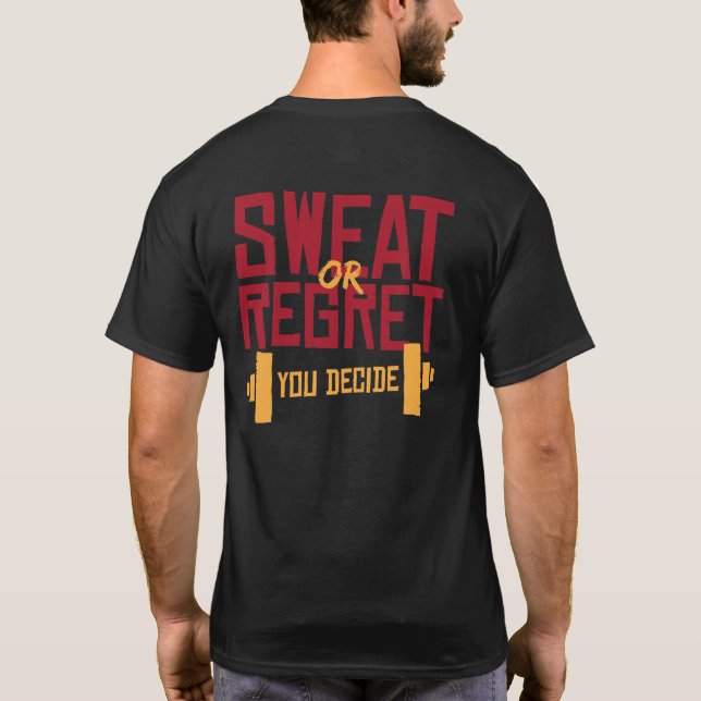 Camiseta Dulce O Lamenta Que Decida Gimnasio Motivacional (Reverso)