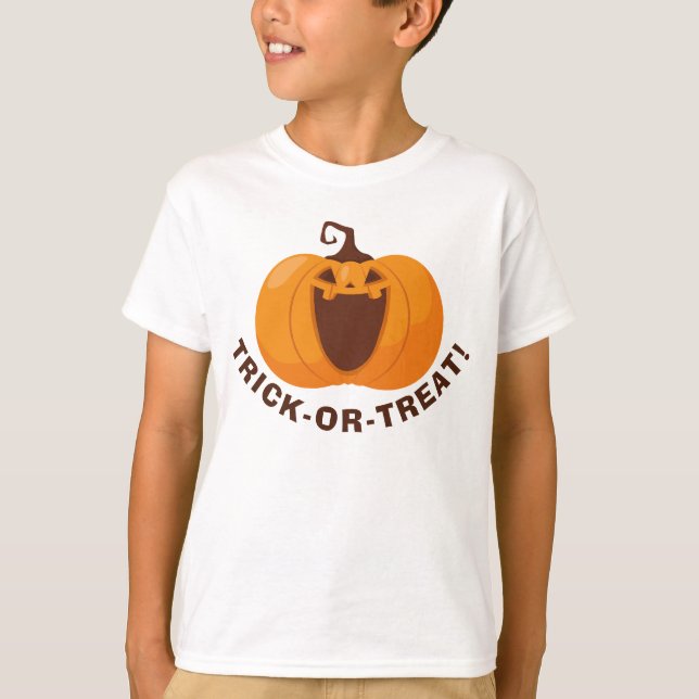 Camiseta Dulce o truco Naranja de Halloween lindo Funny (Anverso)