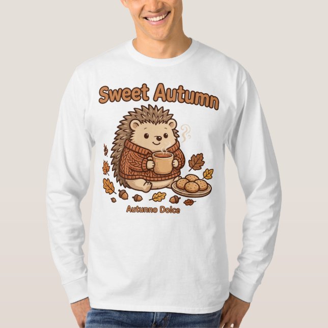 Camiseta Dulce Otoño Rizado Querido (Anverso)