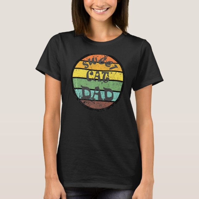 Camiseta Dulce Papá Gato, Gato (Anverso)