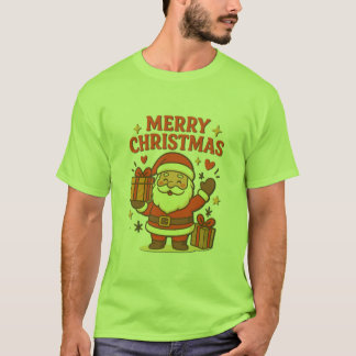 Camiseta Dulce Papá Noel Arte de Navidad –  Feliz Navidad