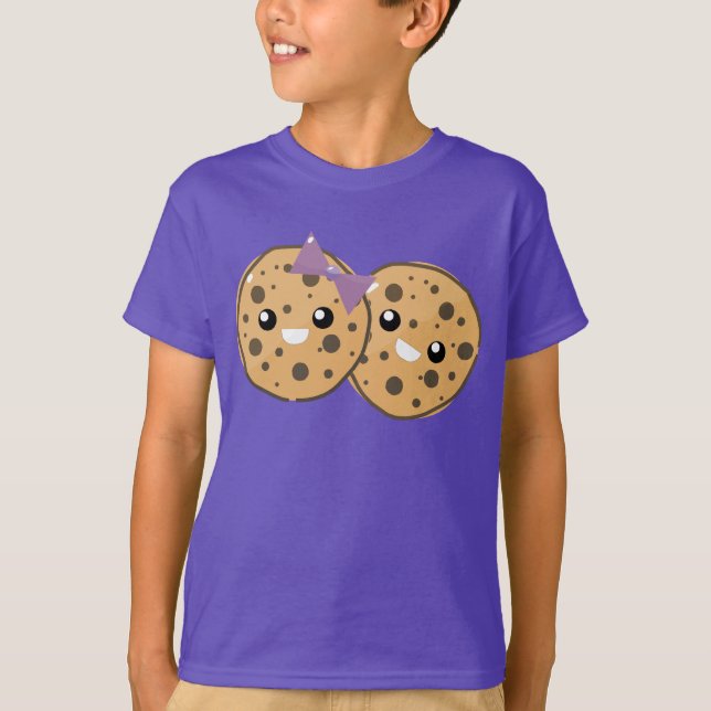 Camiseta Dulce Pareja de Galletas con Chips de Chocolate Ka (Anverso)