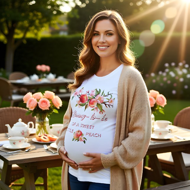 Camiseta Dulce Pequeña Mamá Melocotón (Subido por el creador)