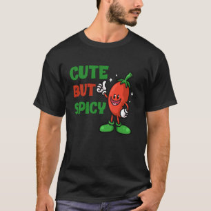Camiseta Dulce Pero Picante Personaje De Pimiento Humor Div