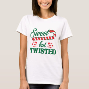 Camiseta Dulce pero retorcido caramelo de Navidad