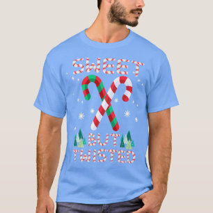 Camiseta Dulce pero torcido Candy Cane Sweets Candy Christm