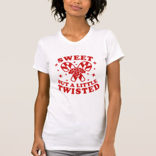 Camiseta Dulce Pero Un Poco Twisted Cita Candy Rojo