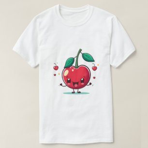 Camiseta Dulce Personaje de Dibujos Animados Sonriente de C
