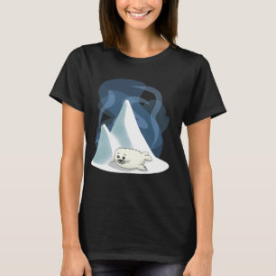Camiseta Dulce Personalizado Bebé Harp Seal y oso polar ami