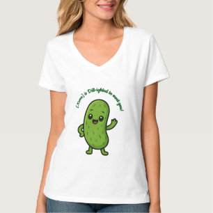 Camiseta Dulce Pickle Feliz Kawaii Cartoon - Personalizable