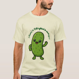 Camiseta Dulce Pickle Feliz Kawaii Cartoon - Personalizable