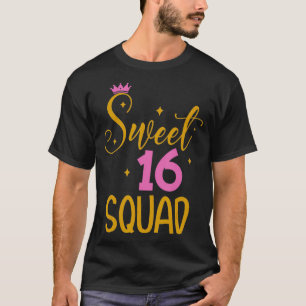 Camiseta Dulce regalo de cumpleaños número 16 de la brigada