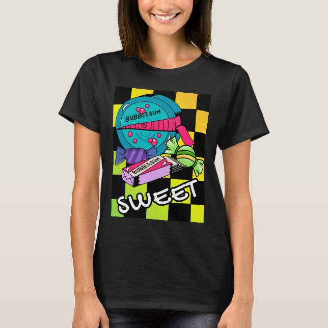 Camiseta Dulce Retro Como Caramelo (Anverso)