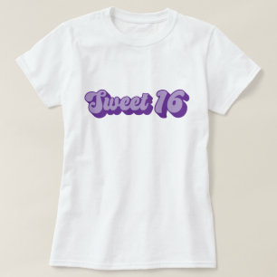 Camiseta Dulce retro morado 16