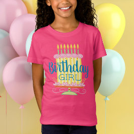 Camiseta Dulce rosado Chica de cumpleaños sinusal