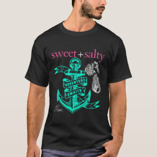 Camiseta Dulce Salty Anchor Preppy Actitud de Sirena Southe