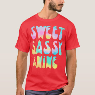 Camiseta Dulce Sassy Y Nueve Chica De Cumpleaños, ie Dye 9 