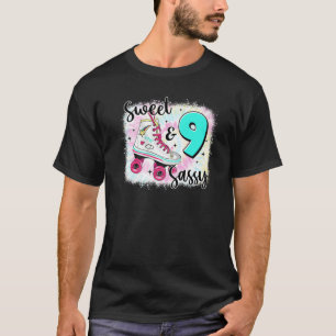Camiseta Dulce Sassy Y Nueve Cumpleaños Para El Skater Chic
