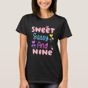Camiseta Dulce Sassy Y Nueve Noveno Aceite 9 Años