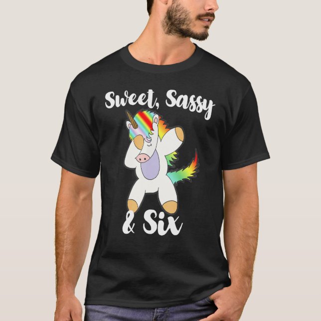 Camiseta Dulce Sassy Y Seis Unicornio (Anverso)