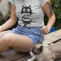 Dulce Simple Amante de Gatos Negros Personalizado