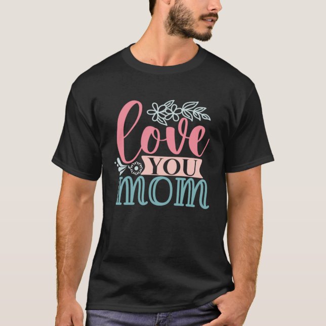 Camiseta Dulce simple que amo a mamá (Anverso)