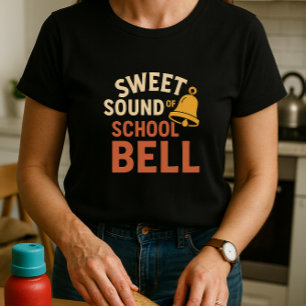 Camiseta Dulce sonido de la Campana Escolar; Divertida Mamá