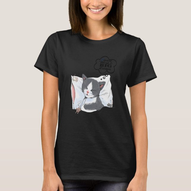 Camiseta Dulce sueño de gato Idea 2 (Anverso)