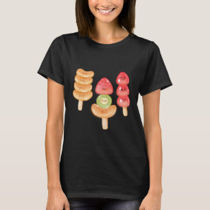 Camiseta Dulce Tanghulu Kawaii Dibujado a Mano