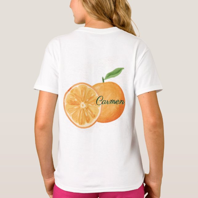 Camiseta Dulce Tropical: naranja (Reverso)