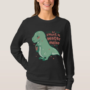 Camiseta Dulce Tyrannosaurus Rex Watermelon Personalizado C