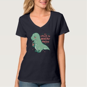 Camiseta Dulce Tyrannosaurus Rex Watermelon Personalizado C