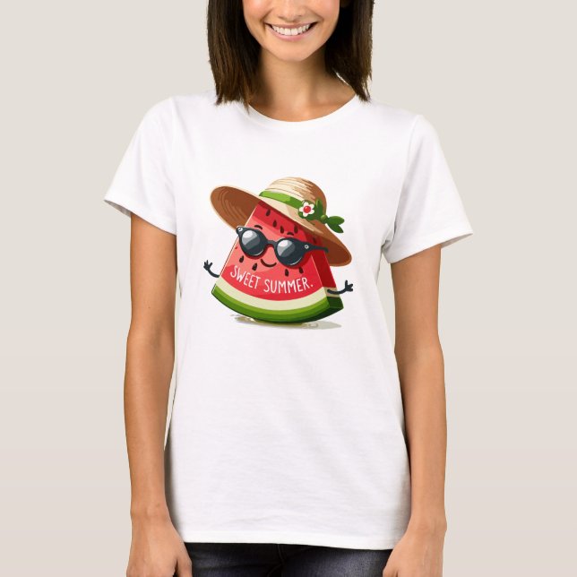 Camiseta Dulce verano | Amante de los alimentos (Anverso)