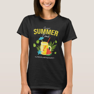 Camiseta Dulce verano Lemonade Lunch Lady Off Duty Sum