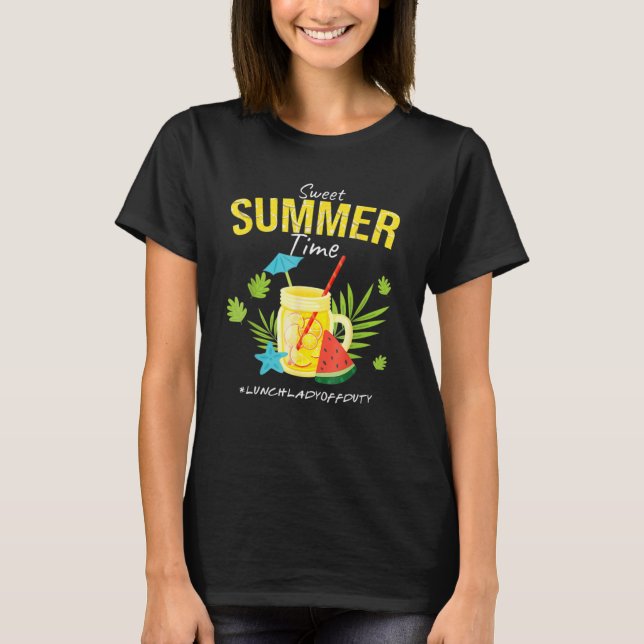 Camiseta Dulce verano Lemonade Lunch Lady Off Duty Sum (Anverso)