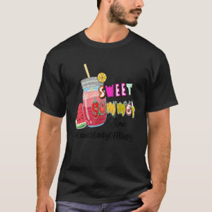 Camiseta Dulce verano Lunchlady Off Duty