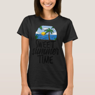 Camiseta Dulce verano Mujeres Aventuras De Playa Amar El So