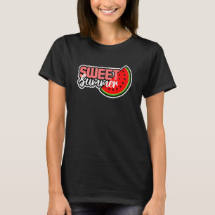 Camiseta Dulce verano sandía tropical tropical Vibe Humor