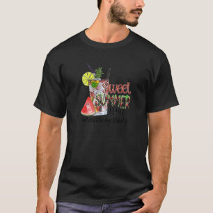 Camiseta Dulce Verano Tiempo Último Día De La Escuela Señor