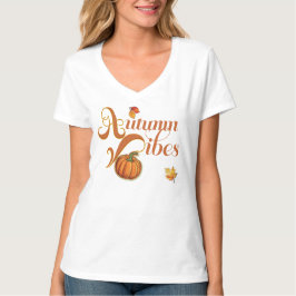Camiseta Dulce Vibes de otoño de moda femenina