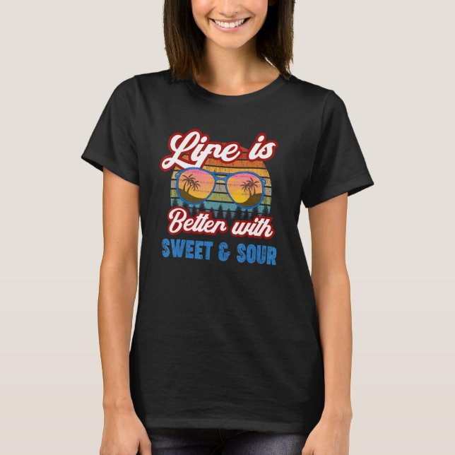 Camiseta Dulce Y Amargo Con Dulce Y Amoroso (Anverso)