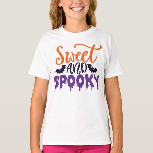 Camiseta Dulce y fantasmal muran Halloween (Anverso)