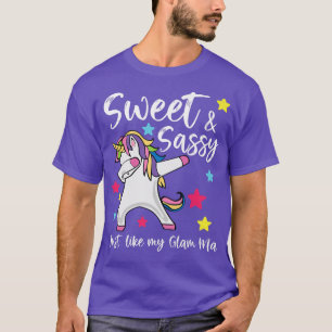 Camiseta Dulce y fresca como mis Mamáes Glam Abuela Daugh